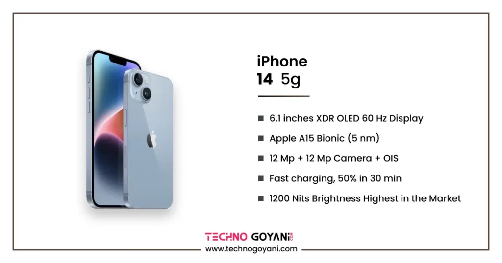 Apple IPhone 14 Detailed Specifications Techno Goyani