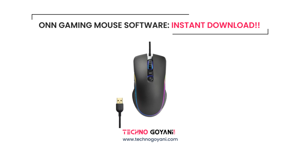 onn gaming mouse software download mac