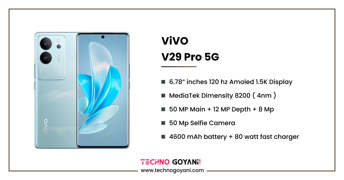 ViVO V29 Pro 5G Full Specifications & Price - Techno Goyani