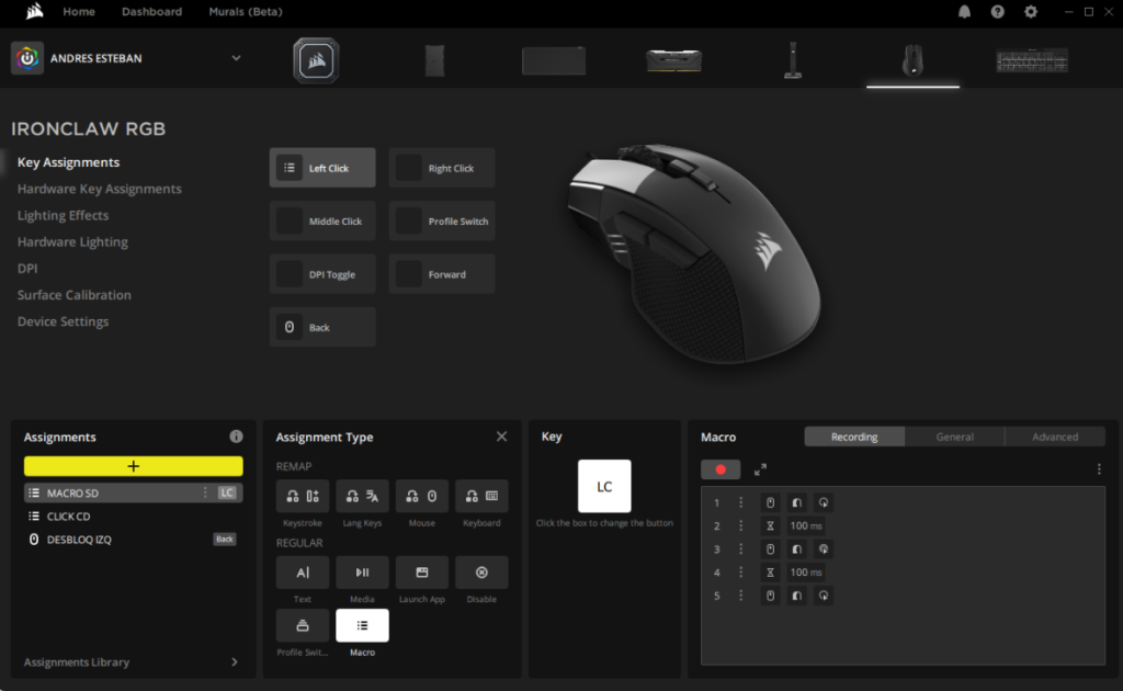 corsair mouse software